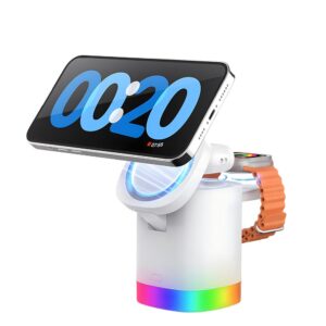 3 in 1 foldable magnetic wireless charger