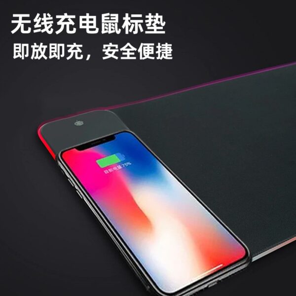 Wireless Charging Luminous Large Gaming Mouse Pad - Image 2