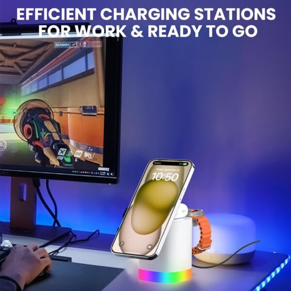 3 in 1 foldable magnetic wireless charger - Image 4
