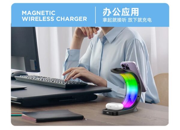 3 in 1 Magnetic Wireless Charging Stand - Image 2